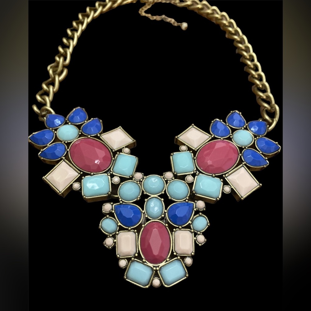 Vintage 1990's Large Colorful Necklace